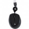  Mouse Óptico Mini Cabo Retrátil Conexão USB - Clone 
